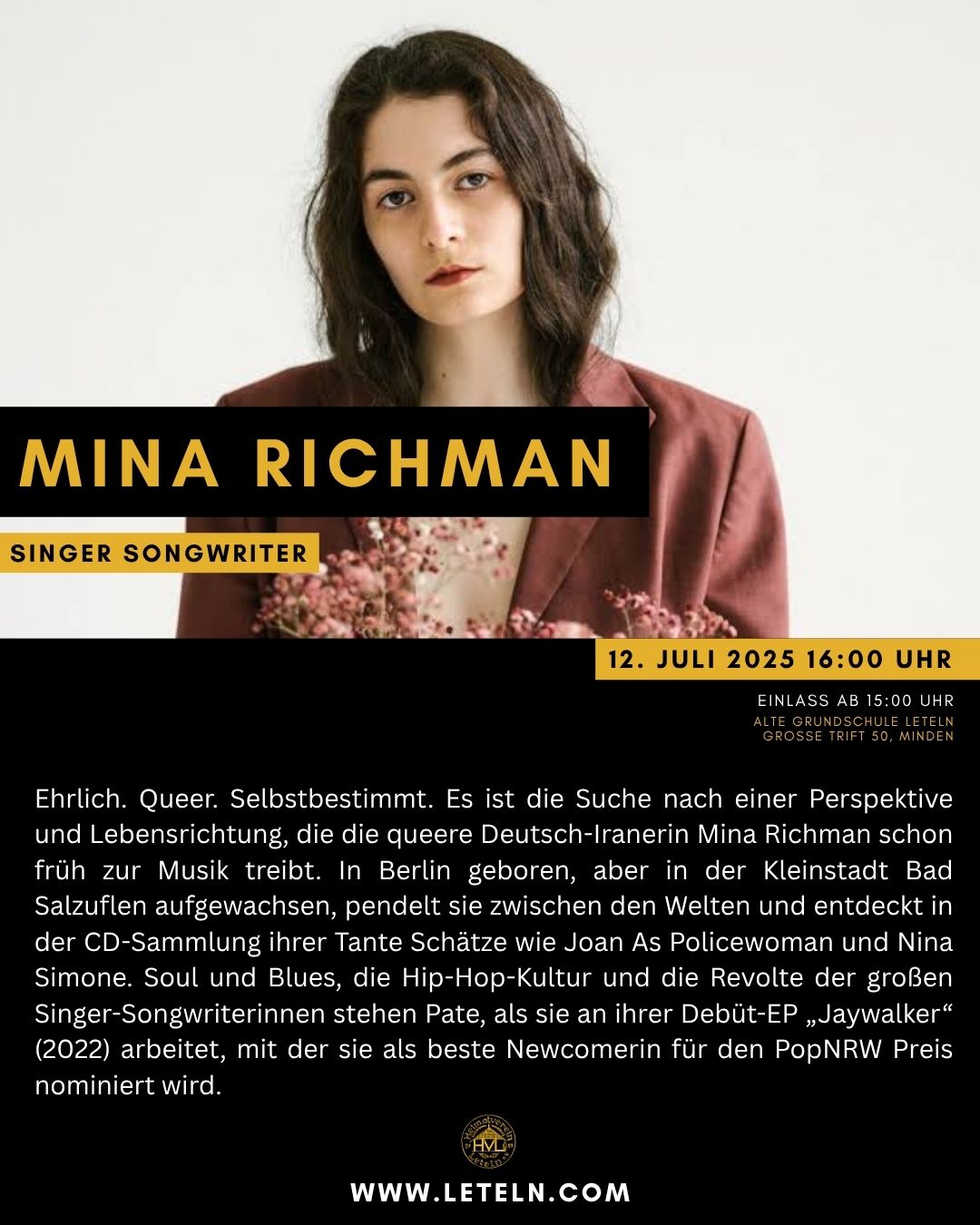 MINA RICHMAN - Leteln Live 2025